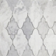 Sabino Light Carrara and Dark Carrara Arabesque Tile by Soho Studio MJSABLCARDCAR