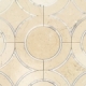 Star Crema Circle Pattern Mosaic Tile by Soho Studio MJSTAR2CRMCALC
