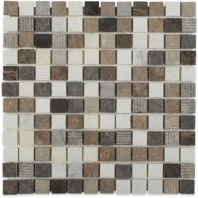 Surface Tech Square Bucaramanga Gray Mosaic Tile by Soho Studio SRFSQBUCGRY
