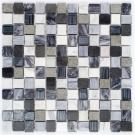 Surface Tech Weave Black Canyon Mosaic Tile by Soho Studio SRFWEVBLKCAN