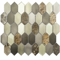 Vertex Warm Clay Glass Tile by Soho Studio VERTEXWRMCLY