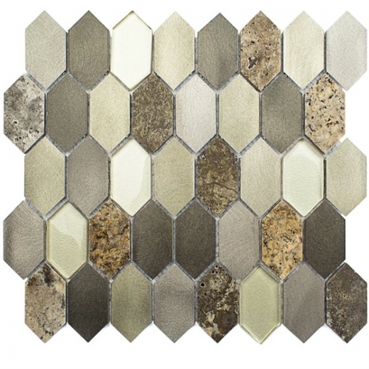 Vertex Warm Clay Glass Tile by Soho Studio VERTEXWRMCLY