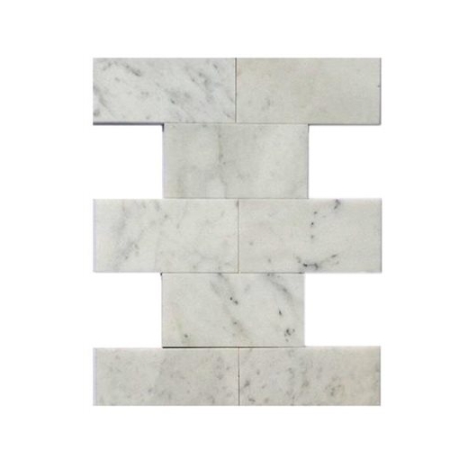White Carrara 3x6 Polished Marble Subway Tile by Soho Studio WTCR3X6