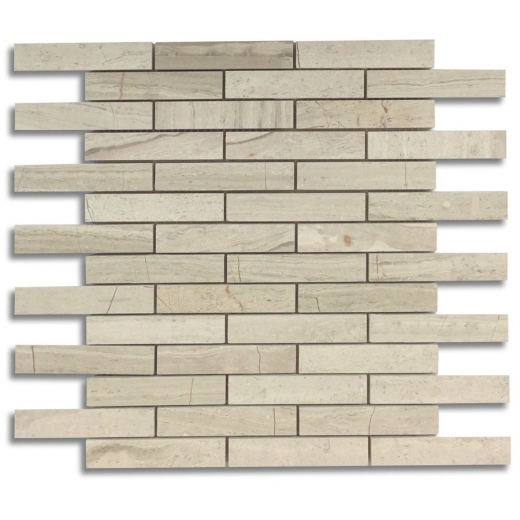 Wooden Beige 3/4x4 Piano Brick Wood Look Tile by Soho Studio PIANOBRKWDB