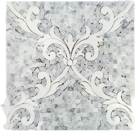 Regalia Bianco Carrara Mosaic Tile by Soho Studio REGBNCOCARTHAS