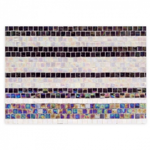 RUG Series Field Stripe Lilac Mosaic Tile by Soho Studio RUGFLDSTRPLILAC
