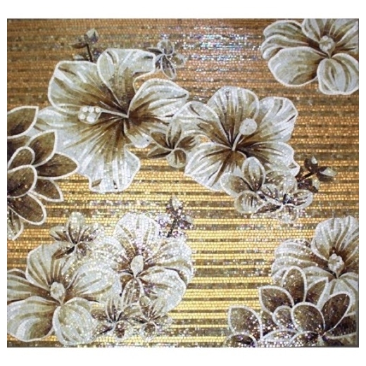 Rug Series- Floral Aura Square Mosaic Tile by Soho Studio RUGFLRLSQAURA