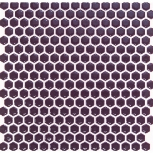 Simple Plum Hexagon Tile by Soho Studio SMPHEXPLUM