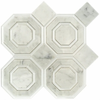Omni Hex White Carrara Mosaic Tile by Soho Studio OMNIHEXWTCSPRWHT