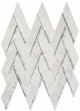 Peak Harbor Series Ornate Crest PH481 Mirror Herringbone Mosaic Tile