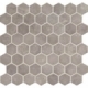 Daltile VH07- Vintage Hex Artifact Gray Hexagon Mosaic