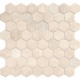 Daltile VH05- Vintage Hex Antique Beige Hexagon Mosaic