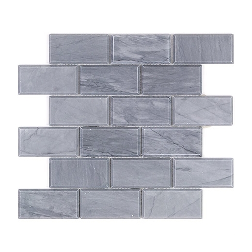 Soho Studio Burlington Gray 2x4 Beveled Interlocking Tile- 2X4BEVBURLGRY