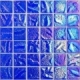 Soho Studio Aqueous Iridescent Blue 2x2 Squares Interlocking Tile- AQUESQIRIBLU2X2
