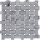 Soho Studio Basket Weave Burlington Gray and White Thassos Basketweave Tile- BSKBURLGRYTHS