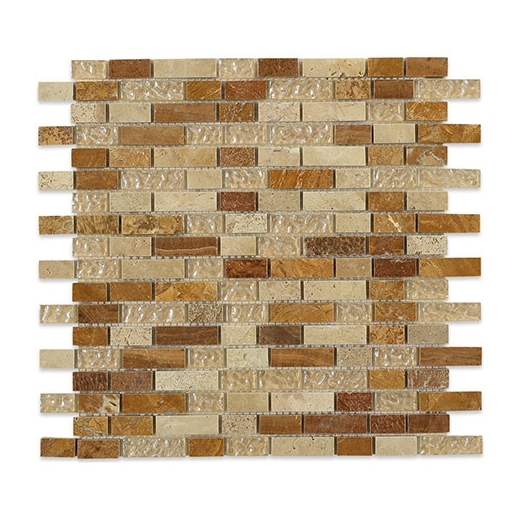 Soho Studio Fusion Sedona Red Rocks 1/2xRandom Brick Interlocking Tile- FUSBRKSEDRED