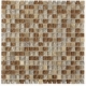Soho Studio Fusion Saddle Leather 1/2x1/2 Square Tile- FUSSQSADLTH