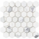 Soho Studio Calacatta 2 Inch Hexagon Tile- HEX2INCALC