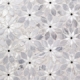 Soho Studio MJ Rain Flower-Bardiglio Nouvelato, White Carrara w/ Black Jade Dot Floral Tile- MJRNFLRBDWTCBJD