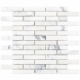 Soho Studio Calacatta 1x4 Piano Brick Interlocking Tile- PIANOBRKCALC