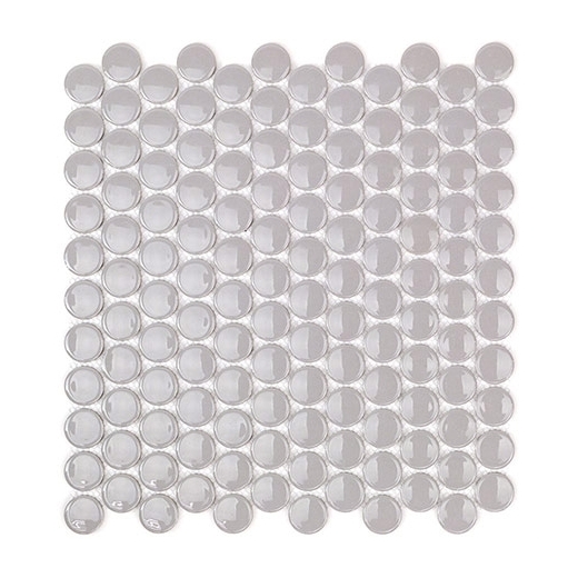 Soho Studio Simple 1 Inch Gris Penny Rounds Tile- SMPCRL1INCHGRS
