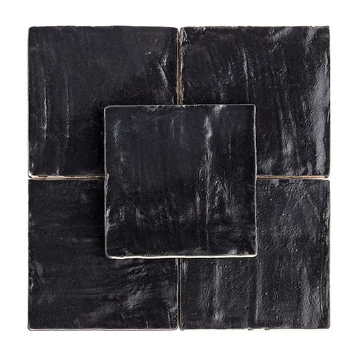 Soho Studio Myorka Black 4x4 Square Tile- TLEQMYRKBLACK4X4