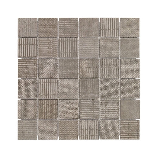 Soho Studio Organic Rug 2x2 Teak Mosaic Tile- TLGMORGTEAK2X2