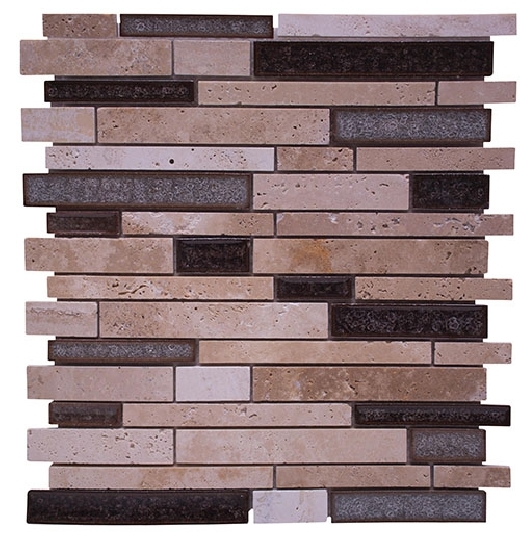 Merola Cristallo Staggered Brick Noce Interlocking Tile G-906