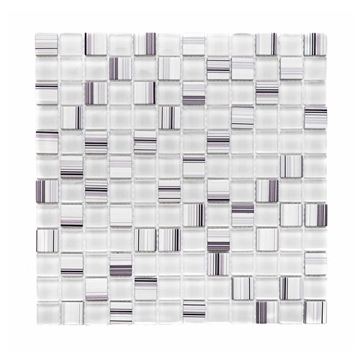 Merola Crosshatch Bianco Tile G-400