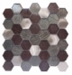Merola Galaxy Bronze Hexagon Tile G-142