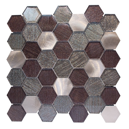 Merola Galaxy Bronze Hexagon Tile G-142