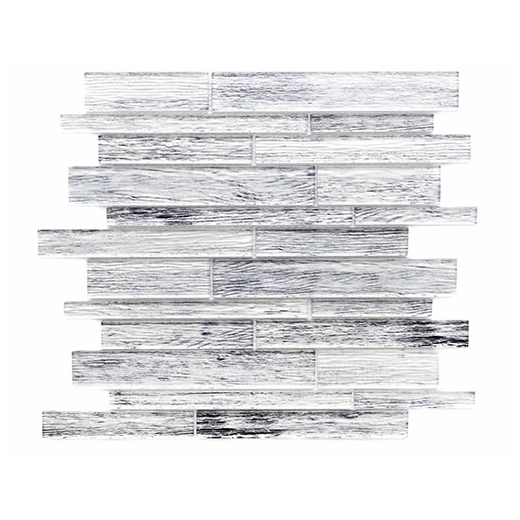 Merola Sherwood Mixed Linear Silver Wood Look Tile MER-SHER-SLV-MX