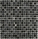 Merola Vetro Marmi Glass 5/8x5/8 Black Tile G-283