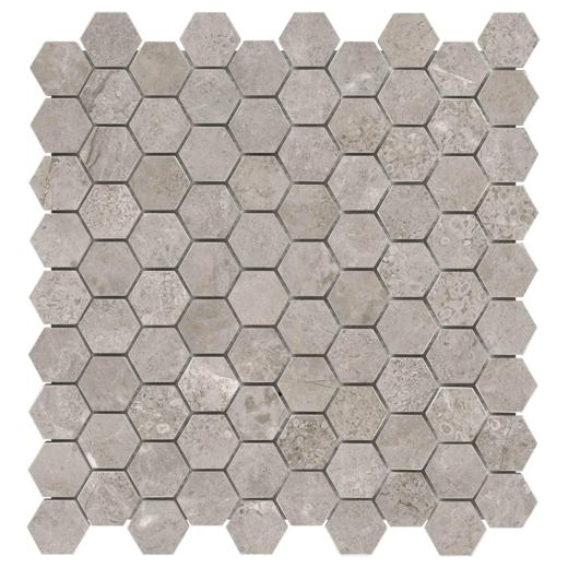Anatolia Marble 1x1 Hexagon Polished Ritz Gray AC76-477