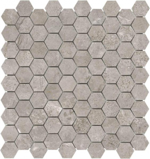 Anatolia Marble 1x1 Hexagon Honed Ritz Gray AC76-482