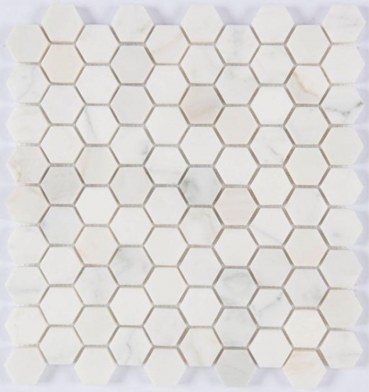 Milstone Calacatta Polished 1x1 Hexagon Tile ML38203003