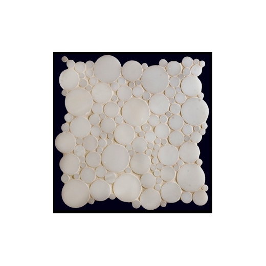 Milstone White Mosaic Tile Coins Mosaic Tile ML88809553