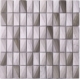 3D Stacked Stone Mosaic Tile Light Beige J3DCT3