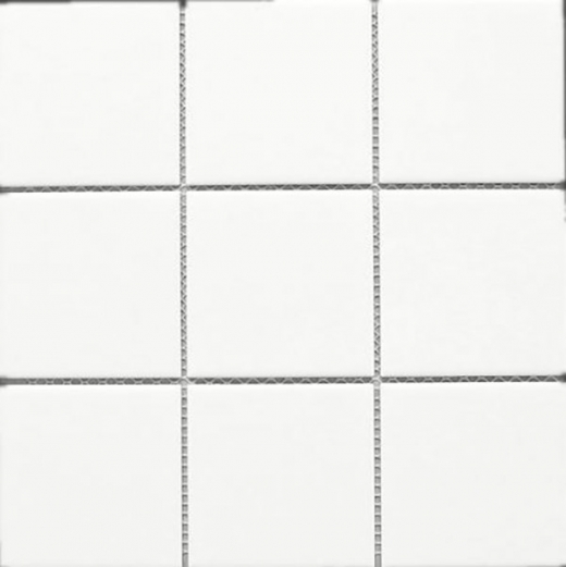 White Square 4x4 Porcelain Mosaic Tile Matte JBTPM9