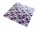 Purple Purple Grid Square Glass Mosaic Tile JGEM5