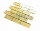Gold Foil Brick Glass 2x4 Mosaic Tile JGK1