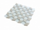 Geometry Diamond Shape Brown Stone and White Glass Mosaic Tile Polished JGY3