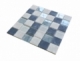 2x2 Grid Blue Square Glass Mosaic Tile JREGL1