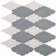 Roman Art Arabesque Grey Beige Mosaic Tile JRPC1