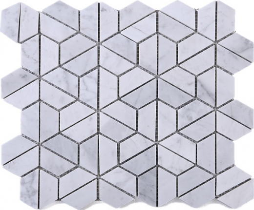 Carrara White Marble Mosaic Tile JTHUN1