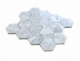 Hexagon White Carrara Marble Mosaic Tile JWHCA2