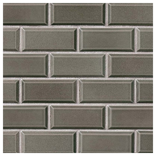 MSI Charcoal Beveled 2x4 Subway Tile