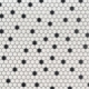 MSI Black And White 1 Hexagon Tile