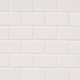 MSI White 2x4 Staggered Mosaic Tile