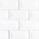 MSI White 3x6 Inverted Beveled Subway Tile